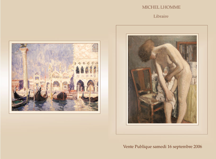 Couverture du catalogue du 16/09/2006 de la Maison Lhomme