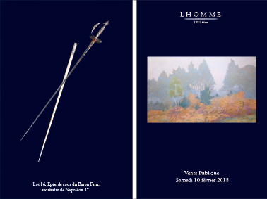 Couverture du catalogue du 10/02/2018 de la Maison Lhomme