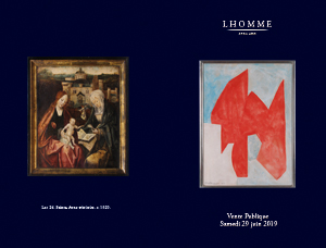 Couverture du catalogue du 29/06/2019 de la Maison Lhomme