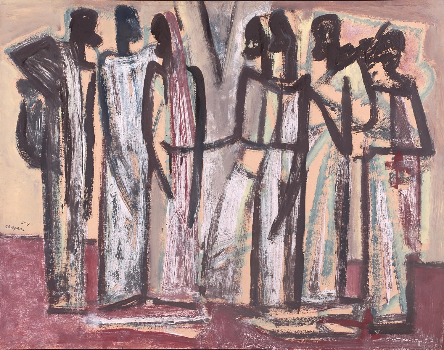 Scène africaine. 1954.