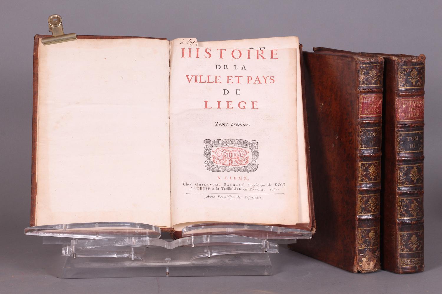 Histoire de la Ville et Pays de Liège.