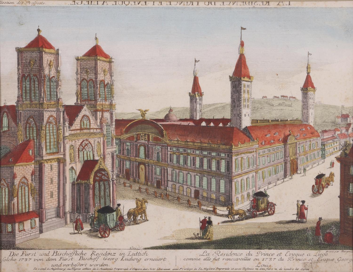 La Résidence du prince et évêque à Liège. c. 1738.